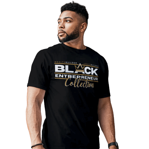 'Black Entrepreneur' Collection Premium Short Sleeve T-Shirt Black
