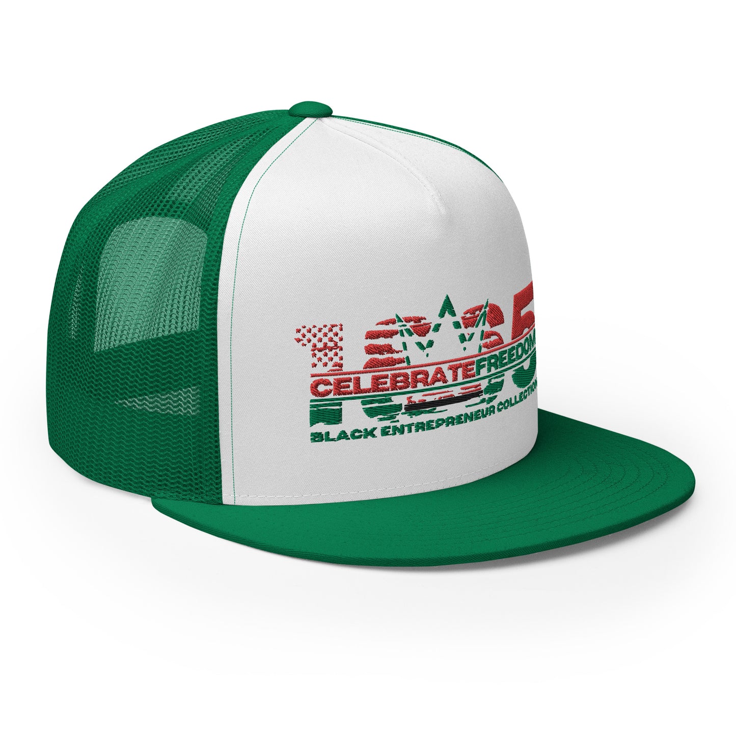 1865 'Celebrate Freedom' Trucker Cap Green/ White