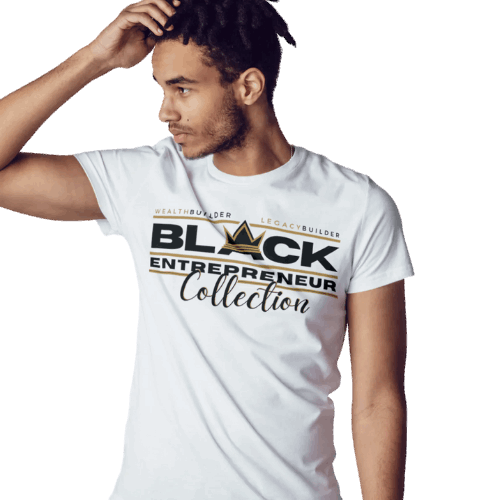 'Black Entrepreneur' Collection Premium Short Sleeve T-Shirt White