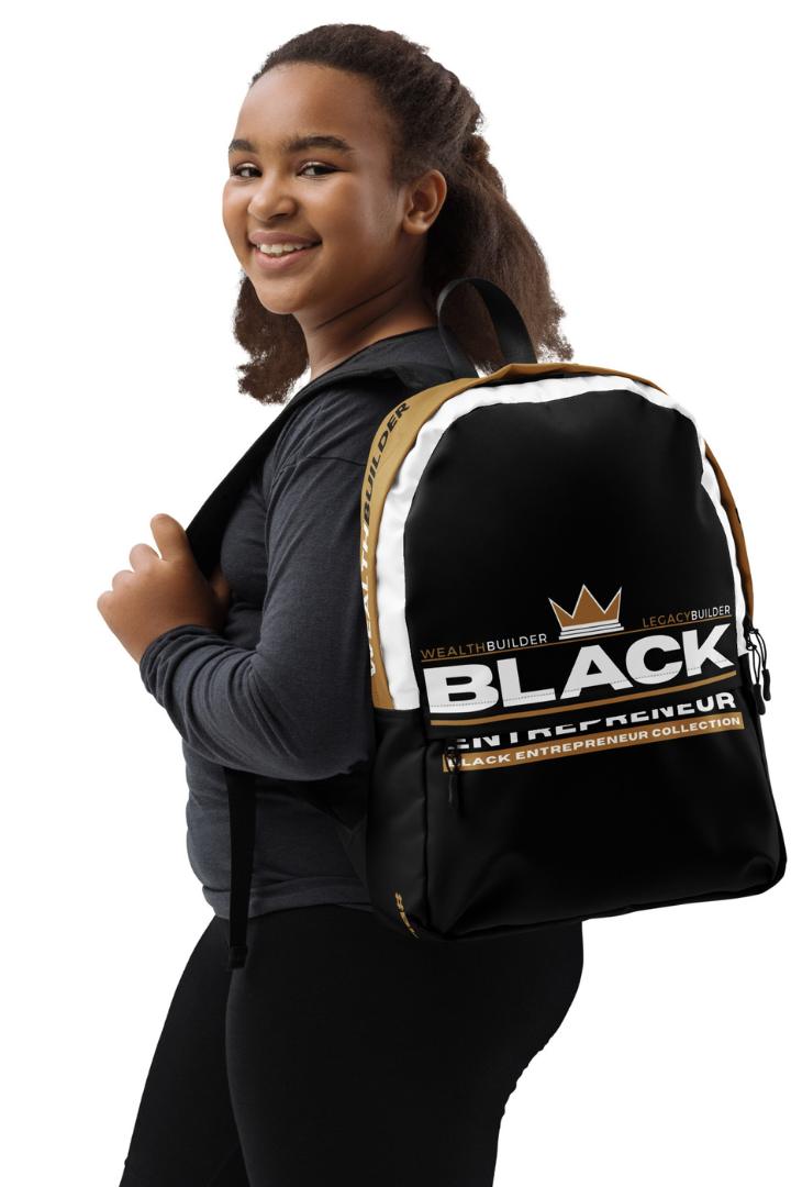 'Black Entrepreneur' Backpack - Signature Crown Logo