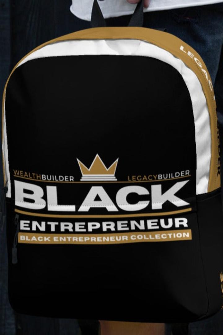 'Black Entrepreneur' Backpack - Signature Crown Logo