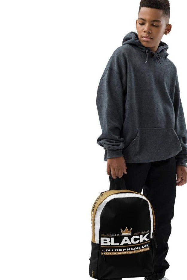 'Black Entrepreneur' Backpack - Signature Crown Logo