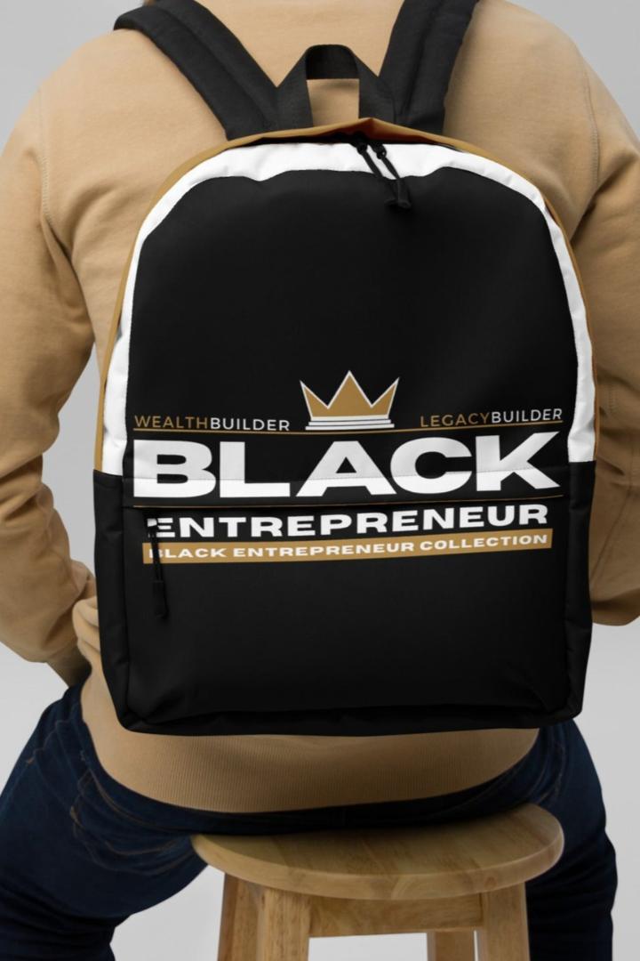 'Black Entrepreneur' Backpack - Signature Crown Logo