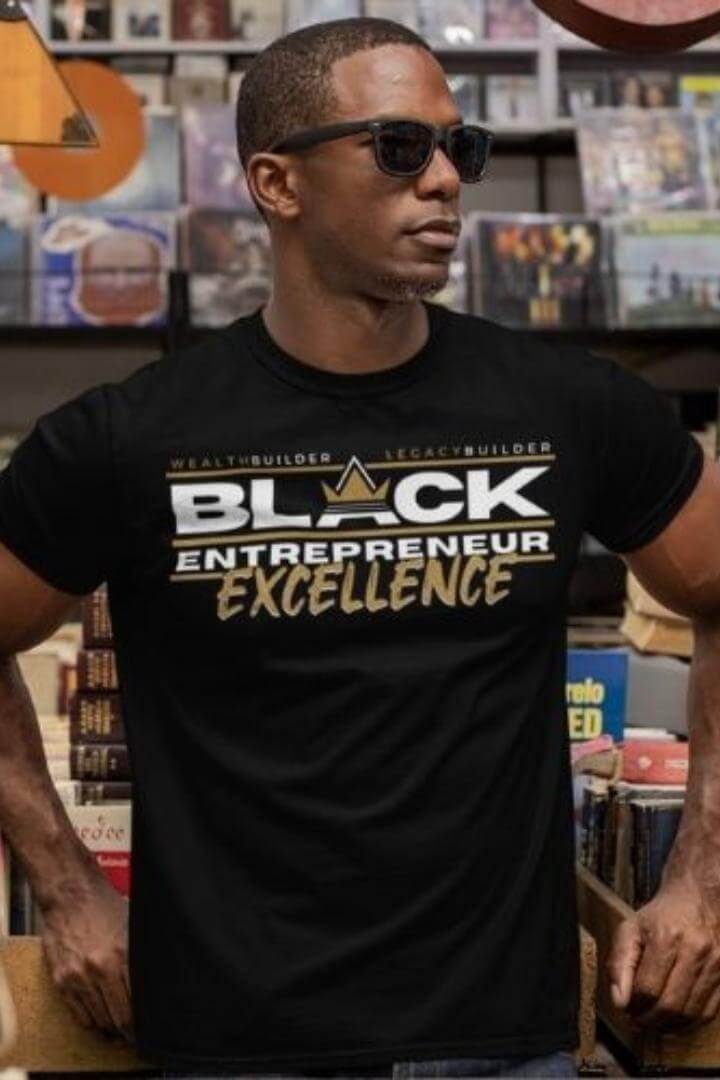 'Black Entrepreneur Excellence' Legacy Builder Short Sleeve Premium T-Shirt