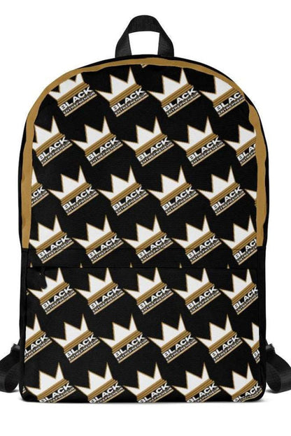 'Black Entrepreneur' Backpack | Crown Logo Pattern