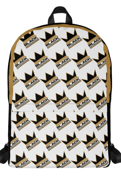 'Black Entrepreneur' Backpack | Crown Logo Pattern