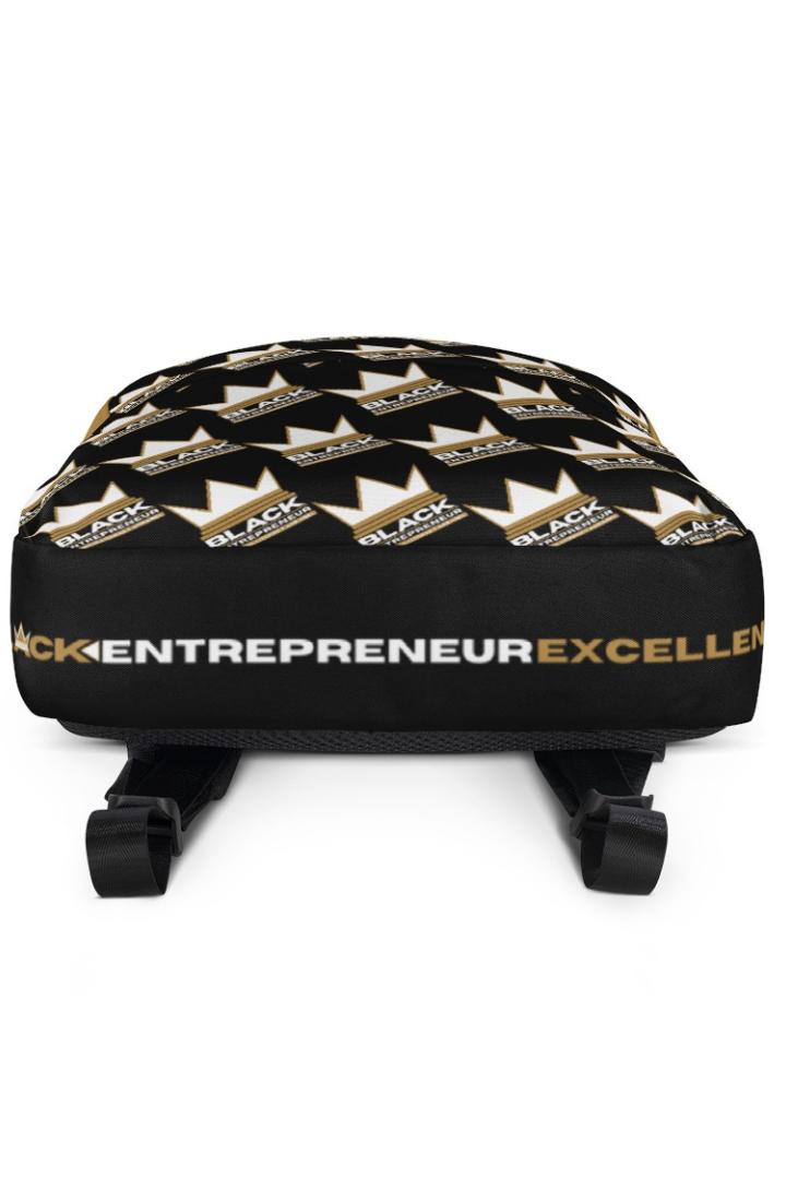 'Black Entrepreneur' Backpack | Crown Logo Pattern