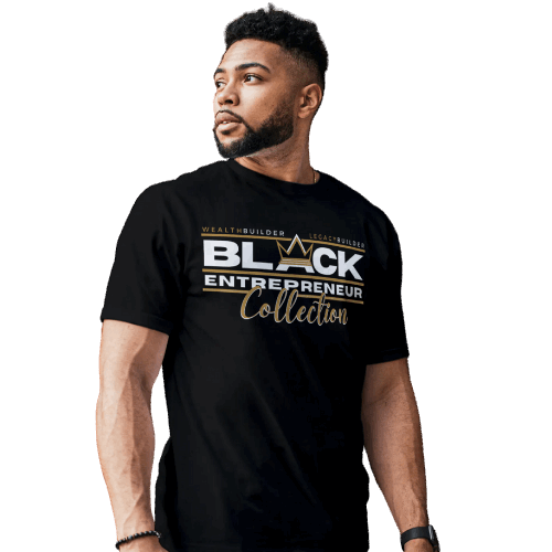 'Black Entrepreneur' Collection Premium Short Sleeve T-Shirt Black
