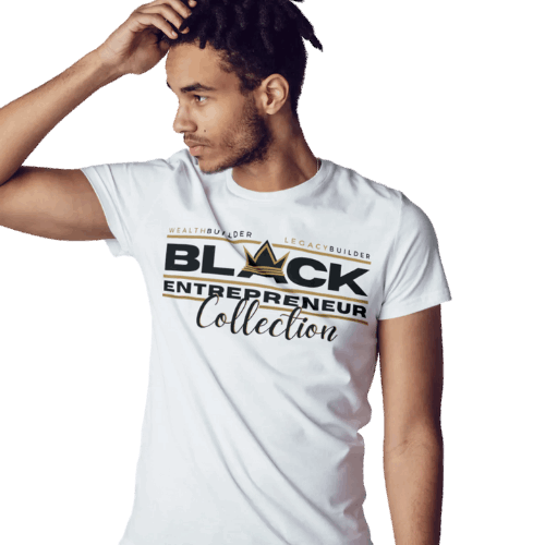 'Black Entrepreneur' Collection Premium Short Sleeve T-Shirt White