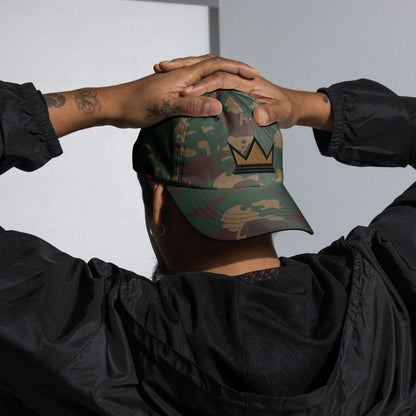 Black Entrepreneur Collection Signature Crown Camo Dad Hat