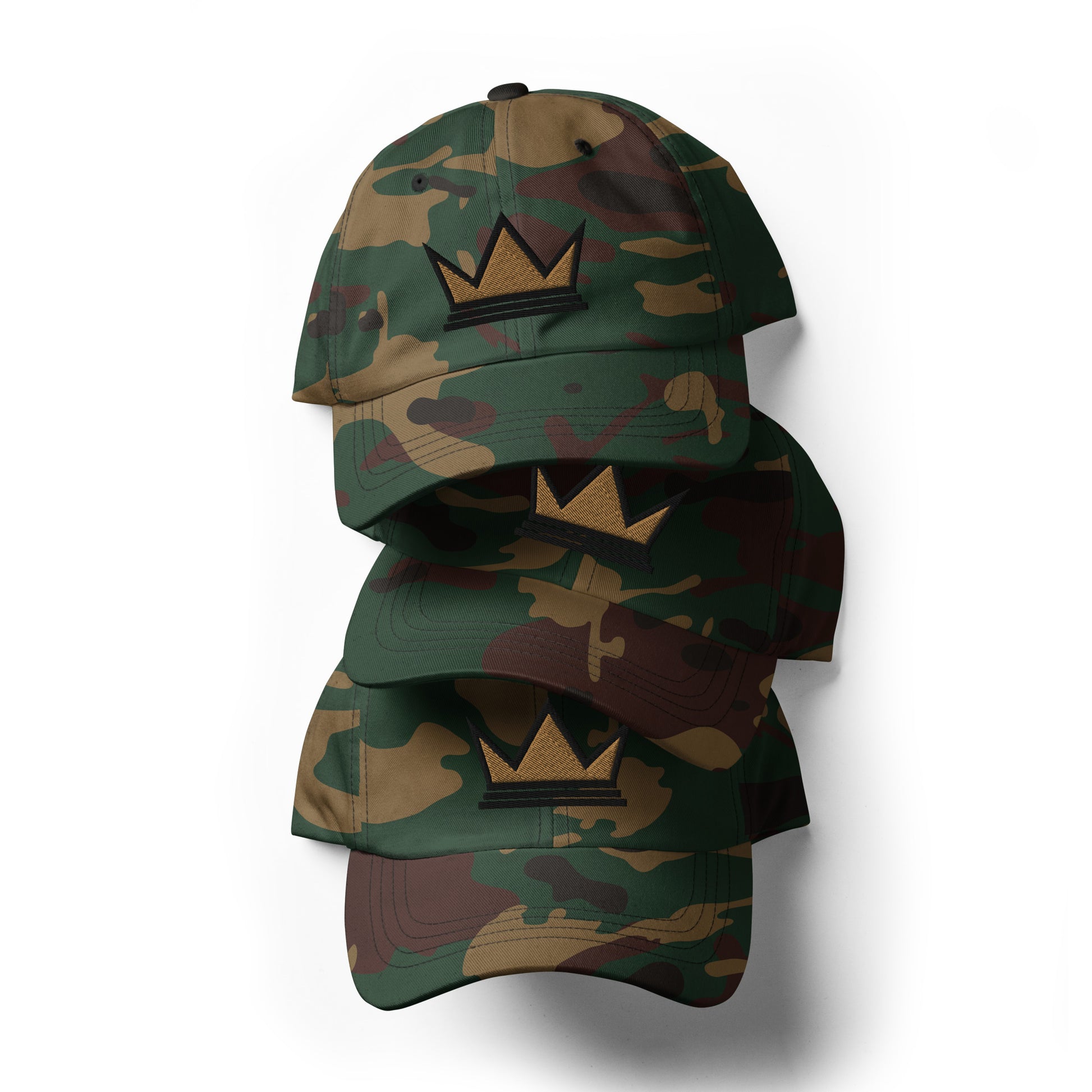 Black Entrepreneur Collection Signature Crown Camo Dad Hat