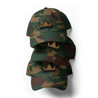 Black Entrepreneur Collection Signature Crown Camo Dad Hat