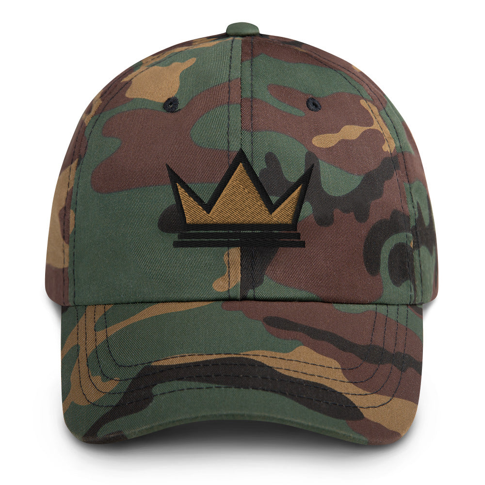 Black Entrepreneur Collection Signature Crown Camo Dad Hat