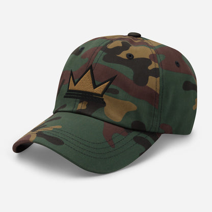 Black Entrepreneur Collection Signature Crown Camo Dad Hat