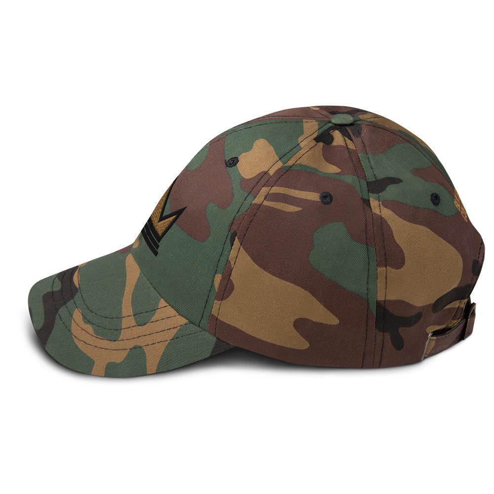 Black Entrepreneur Collection Signature Crown Camo Dad Hat