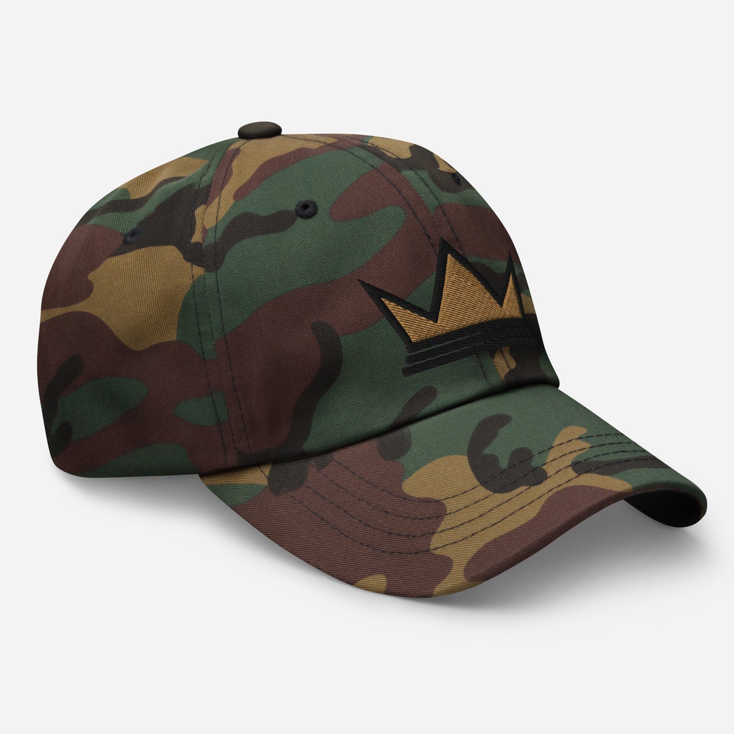 Black Entrepreneur Collection Signature Crown Camo Dad Hat Default Title