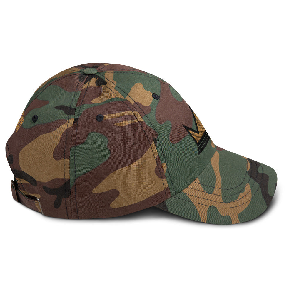 Black Entrepreneur Collection Signature Crown Camo Dad Hat