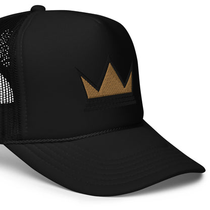 Black Entrepreneur Collection Signature Crown Foam Trucker Hat Black