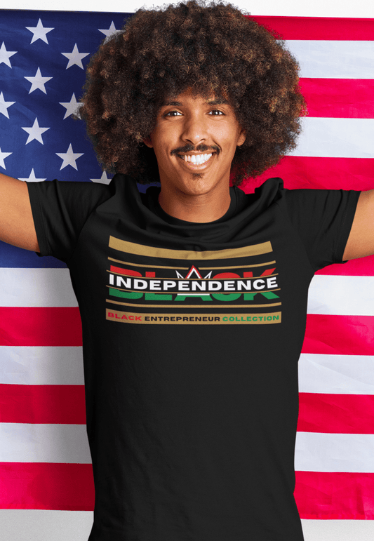 RBG BLACK INDEPENDENCE Short Sleeve Premium T-Shirt Black Solid White
