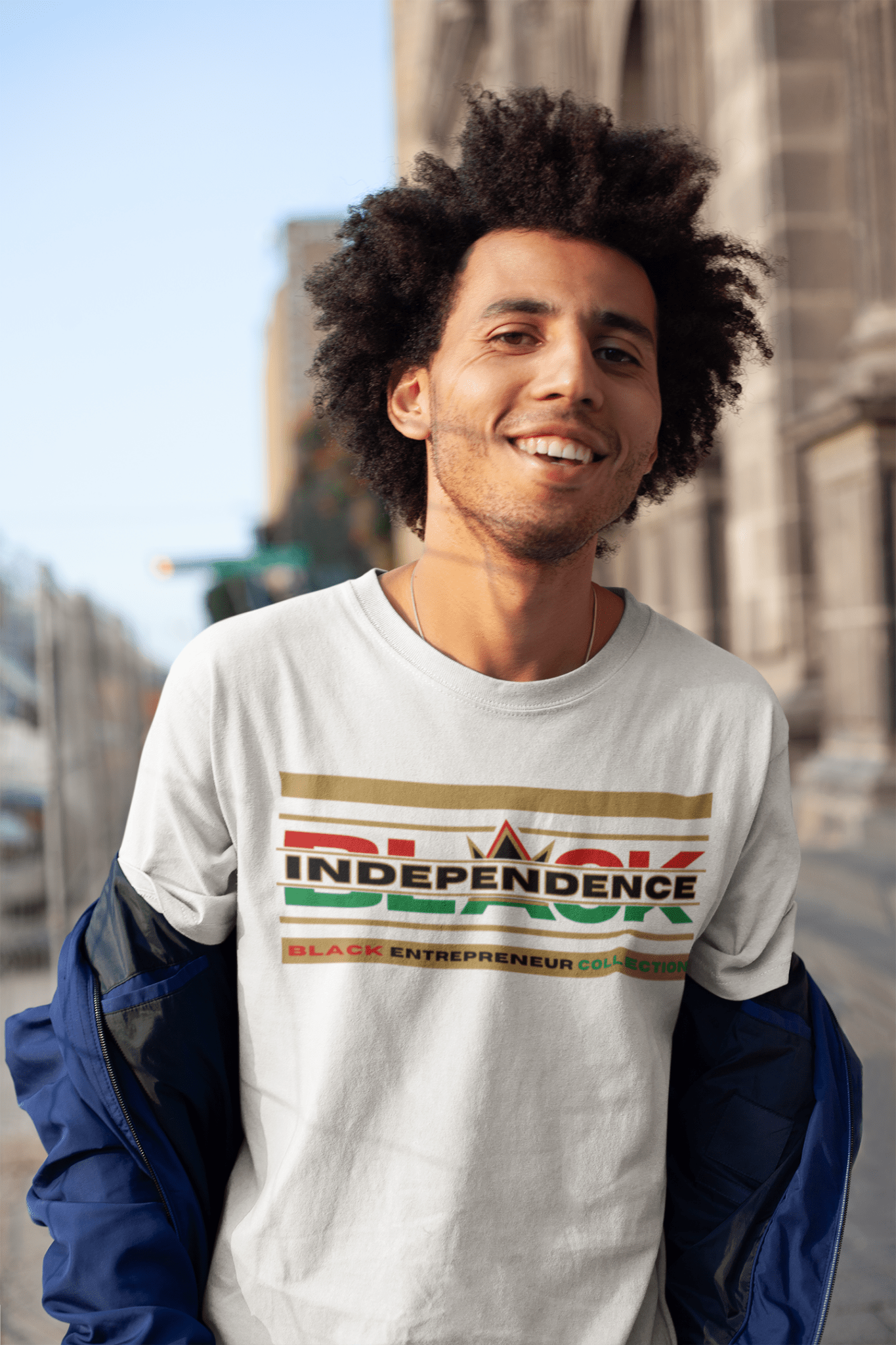 RBG BLACK INDEPENDENCE Short Sleeve Premium T-Shirt White Solid Black
