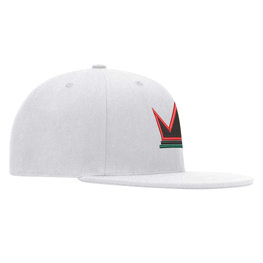 Black Entrepreneur Collection's Signature Crown RBG Embroidered Snapback White