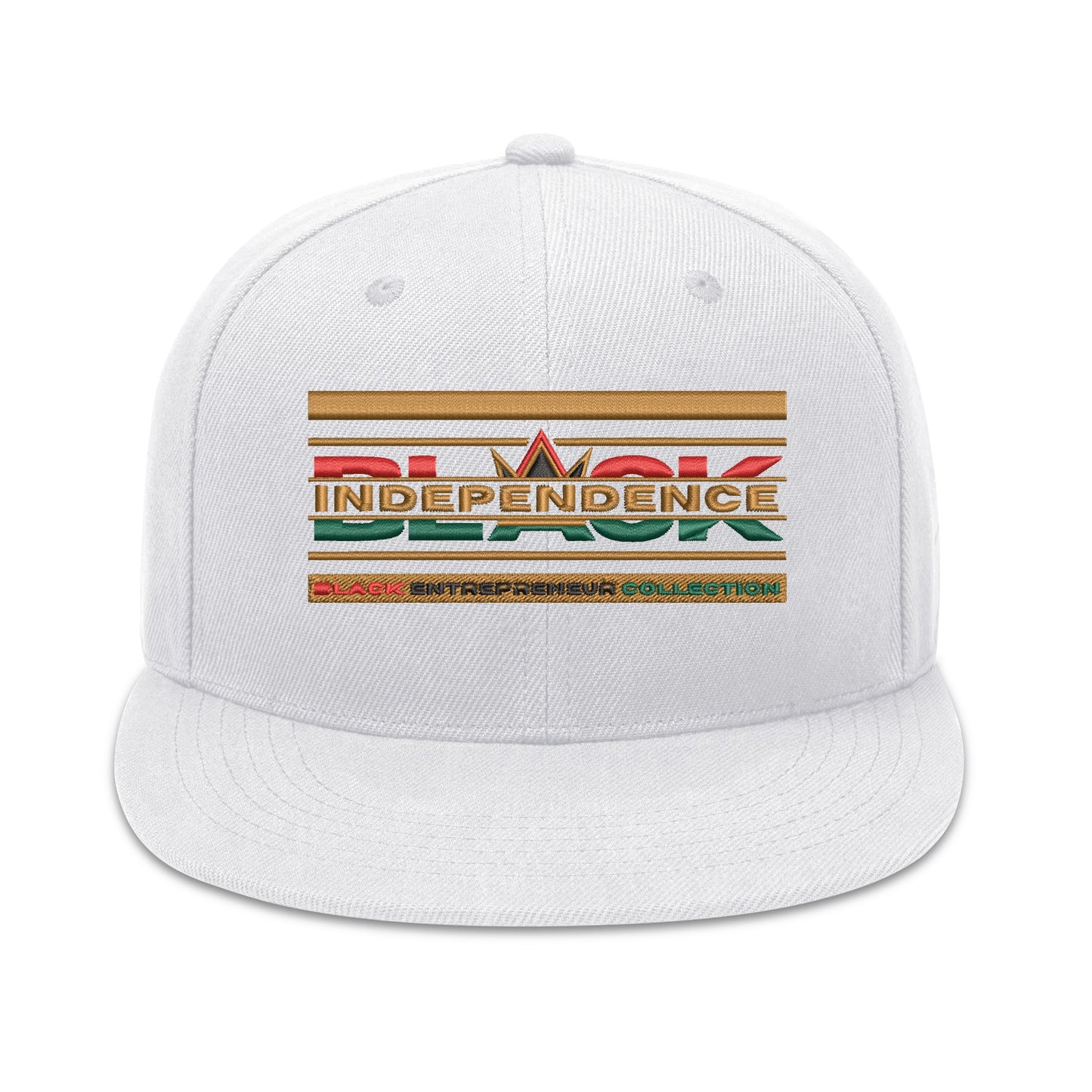 Black Independence Embroidered Snapback Hat Default Title